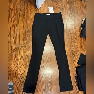 A.L.C. Classic Black Trousers split hem size 0